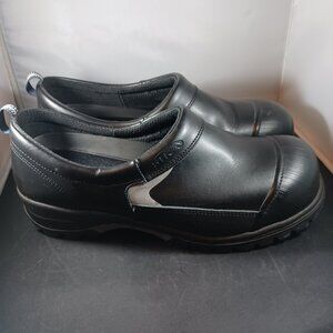 SIKA Comfort Clogs Work Walking Men's 47 US 14 Black Leather Slip On